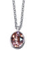 Колье Ethos Sparkling Crystal Oasis silver, pink - фото #1