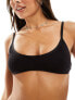 Фото #1 товара Weekday Inez soft scoop bra in black