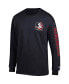 Фото #3 товара Men's Black Florida State Seminoles Team Stack Long Sleeve T-shirt