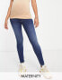 Женские джинсы Topshop Maternity Leigh Jeans in Indigoblau mit Überbauchbund W32 L30 - фото #2