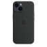 Фото #3 товара Чехол силиконовый для Apple iPhone 14 с технологией MagSafe - Midnight - Apple - iPhone 14 - 15.5 см (6.1") - Черный