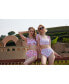 Фото #1 товара Women's Pink Blossom Reversible Two-Piece Swimsuit