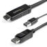 Фото #2 товара StarTech.com 2m (6ft) HDMI to DisplayPort Cable 4K 30Hz - Active HDMI 1.4 to DP 1.2 Adapter Converter Cable with Audio - USB Powered - Mac & Windows - HDMI Laptop to DP Monitor - Male/Male - 2 m - HDMI Type A (Standard) - DisplayPort - Male - Male - Straight