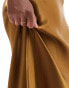 & Other Stories satin maxi skirt in brown