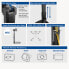 Фото #4 товара ACT Free standing gas spring dual monitor arm office - crossbar - Freestanding - 12 kg - 25.4 cm (10") - 68.6 cm (27") - 100 x 100 mm - Black