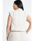 ფოტო #3 პროდუქტის Plus Size Tweed Cropped Vest