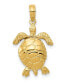 Фото #1 товара Turtle Pendant in 14k Yellow Gold