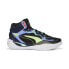 Фото #2 товара Puma Playmaker Pro Mid 37790207 Mens Black Canvas Athletic Basketball Shoes