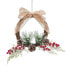 Фото #3 товара Рождественский венок Белый Красный Зеленый Натуральный ротанг Пластик Ананасы 25 x 25 cm