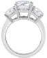ფოტო #3 პროდუქტის Certified Lab Grown Diamond Three Stone Engagement Ring (5 ct. t.w.) in 14k White Gold