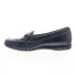 Фото #7 товара David Tate Sable Womens Blue Narrow Leather Slip On Loafer Flats Shoes 11