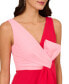 Women's V-Neck Colorblocked Sleeveless Gown