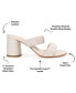 ფოტო #6 პროდუქტის Women's Vidda Ruched Slip On Sandals