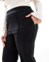 Фото #6 товара Only Curve wide leg trousers in black