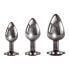 Фото #1 товара Black Gem Anal Plug Set, 3 Teile, 7,1 ‑ 9,5 cm