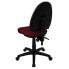 Фото #2 товара Mid-Back Burgundy Fabric Multifunction Swivel Task Chair With Adjustable Lumbar Support