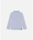 Фото #1 товара Little Girls Super Soft Brushed Mock Neck Top Light Blue - Toddler|Child