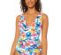 Фото #1 товара Bleu by Rod Beattie 276745 Floral-Print Tankini Top Swimsuit size 4