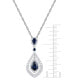 ფოტო #4 პროდუქტის Sapphire (1-1/4 ct. t.w.) and Diamond (1/2 ct. t.w.) Pendant Necklace in 14k Gold (Also available in Ruby and Emerald)