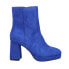 Фото #1 товара Corkys Slug Bug Round Toe Platform Booties Womens Blue Dress Boots 80-0047-423