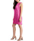 ფოტო #1 პროდუქტის Women's Crinkle-Pleat Shift Dress