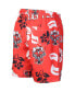Men's Red Texas Tech Red Raiders Floral Volley Logo Swim Trunks