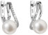 Фото #1 товара Silver earrings with genuine pearls Pavon 21024.1