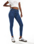 Фото #1 товара DTT Jo mid rise skinny jeans in mid blue wash