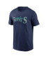 Фото #2 товара Men's Navy Seattle Mariners Local Team Skyline T-shirt