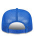 Фото #2 товара Men's White/Royal Los Angeles Rams Banger 9FIFTY Trucker Snapback Hat