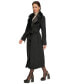 Фото #3 товара Women's Faux-Fur-Trim Maxi Wool Blend Wrap Coat
