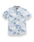 Фото #1 товара Men's WHITE HOT TROPICS - WHITE NIGHTHAWK BUTTON UP SHIRT