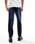 Фото #2 товара ASOS DESIGN smart tapered fit velvet trousers in navy