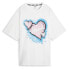 Фото #1 товара Puma Hoops Game Love Graphic Crew Neck Short Sleeve T-Shirt Womens White Casual