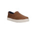 Фото #3 товара London Fog Lil Bakewell Slip On Toddler Boys Brown Sneakers Casual Shoes CL3034