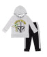 Фото #1 товара Boys STAR WARS The Mandalorian Fleece Pullover Hoodie and Pants Outfit Set to (12 Months - 18-20)