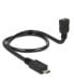 Delock 83925 - 0.5 m - Micro-USB B - USB C - USB 2.0 - 480 Mbit/s - Black