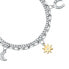 Playful steel bracelet with pendants Maia SAUY09