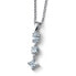 Glittering silver necklace with cubic zirconia Achive 61195 (chain, pendant)