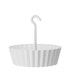 122635 Hanging Sunny Lace Pattern Planter White - 10in