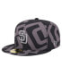 Men's Black San Diego Padres Logo Fracture 59FIFTY Fitted Hat