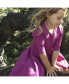 ფოტო #4 პროდუქტის Girls Fair Trade Organic Cotton Solid 3/4 Sleeve Twirl Dress