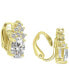 ფოტო #3 პროდუქტის Cubic Zirconia Clip-On Stud Earrings in 18k Gold-Plated Sterling Silver, Created for Macy's