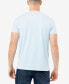 Men's Basic Notch Neck Short Sleeve T-shirt Голубой, L - фото #3