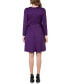 ფოტო #2 პროდუქტის Women's Chic V-neck Long Sleeve Belted Dress