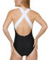 Фото #2 товара Calvin Klein Womens One Oiece Swimsuit Scoop Neck Mio Black Size 10