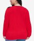 Фото #2 товара Plus Size Ivy Cotton Argyle Sweater