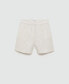 Фото #2 товара Women's Striped Cotton Bermuda Shorts