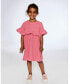 Girl Muslin Dress With Frill Cherry - Toddler|Child