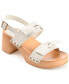 ფოტო #1 პროდუქტის Women's Tia Bow Detail Platform Sandals